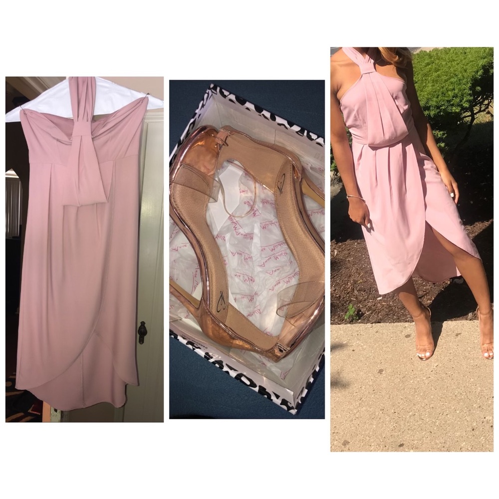 pink fancy dress. WORN once